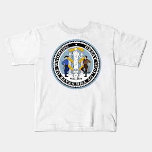 Seal of Wyoming Kids T-Shirt